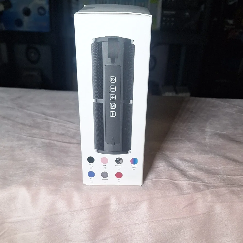 Colorful LED Light Speaker - Black - Picture 2 of 3